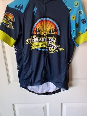 Specialized Adventures Edge Cycling Jersey Blue & Black Large Like New